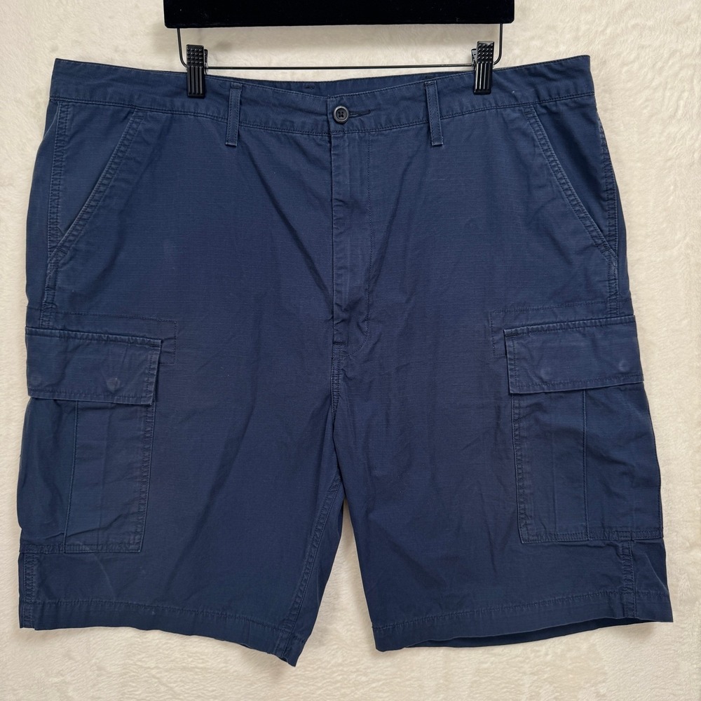 Levi's Cargo Shorts Mens‎ 44 Navy Blue Ripstop Cotton 6-Pocket Tactical Outdoor